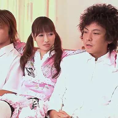 Petite Japanese Step-Sister seduce his classmate to sloppy Blowjob in uncensored JAV Porn